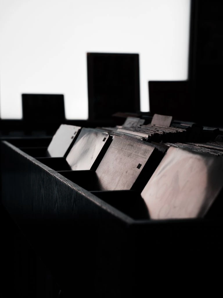 Municipal archive filing boxes